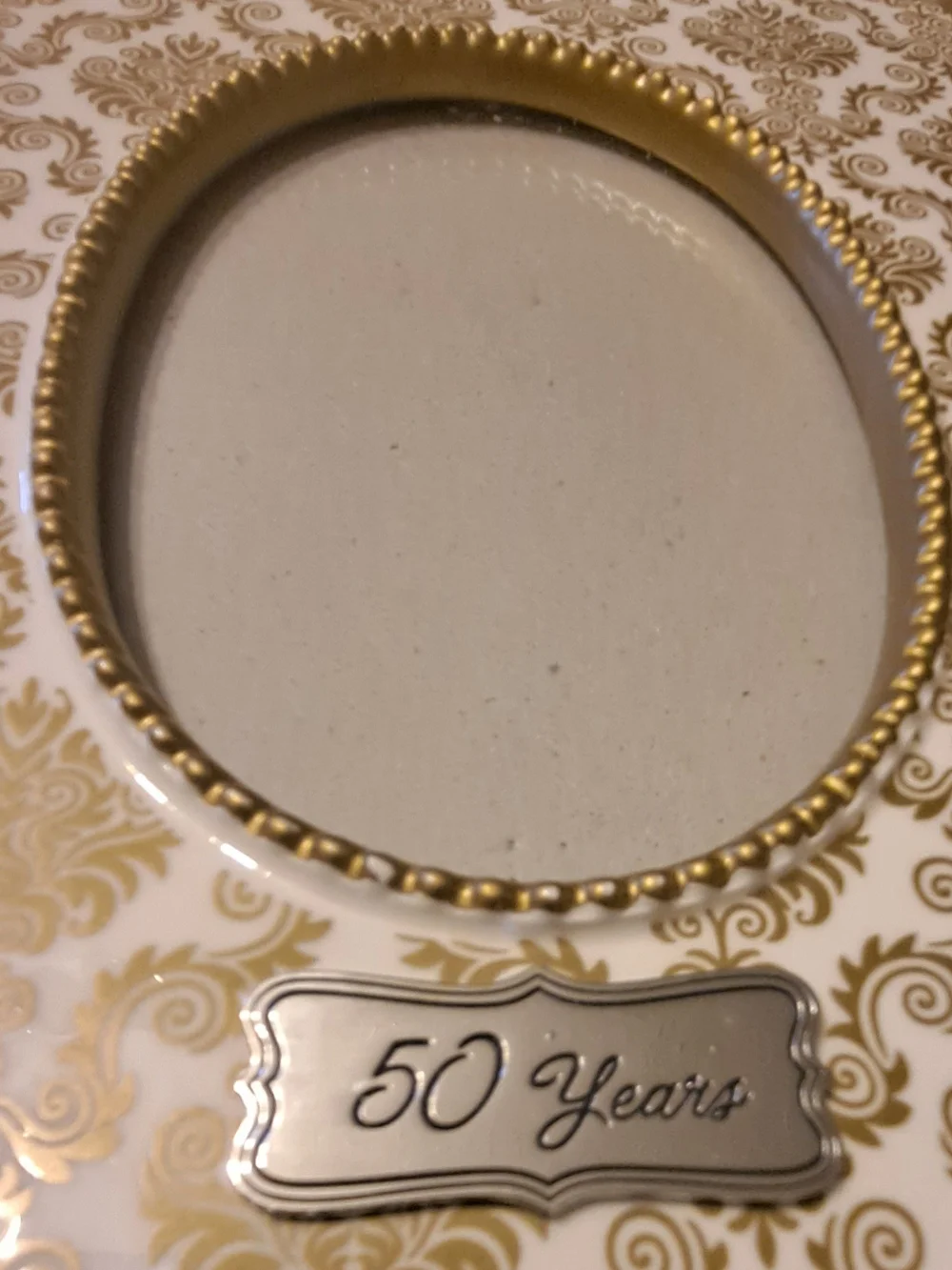 Grasslands Road White and Cream 'Love Is' 50 Years Double Frame Label